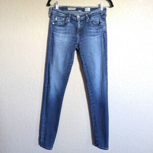 AG Women's Size 27R The Legging Super Skinny Ankle Jeans Blue Stretchy Pants
